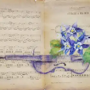 Aubade à ma mie - Gouache