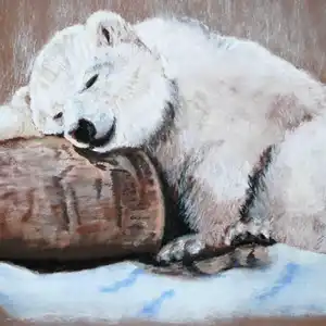 Dors encore - Pastel