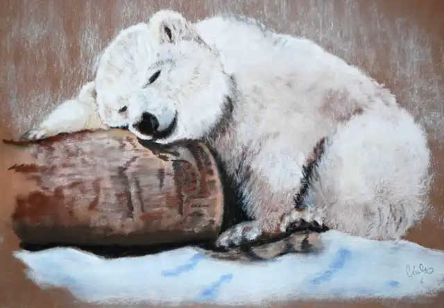 Dors encore - Pastel