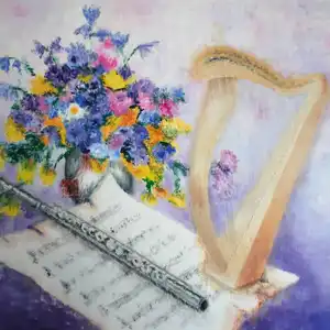 Douce mélodie - Gouache