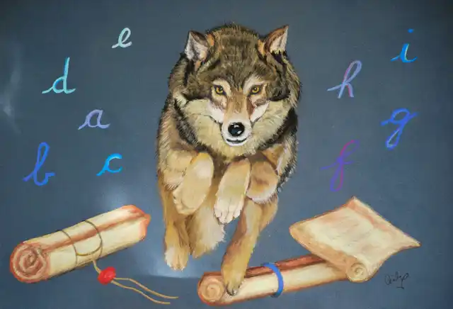 Histoire de loup - Pastel