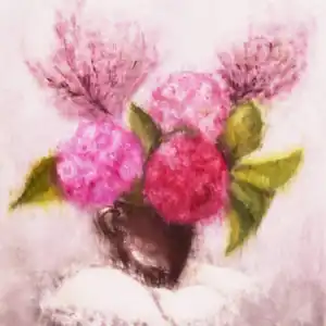 J'ai caché ton mouchoir - Gouache