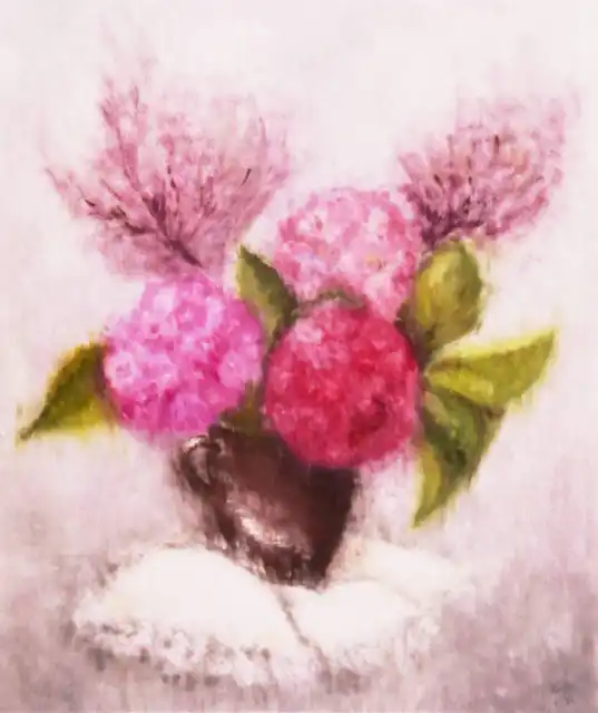 J'ai caché ton mouchoir - Gouache