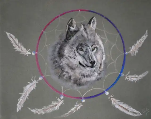 L'attrape rêves - Gouache