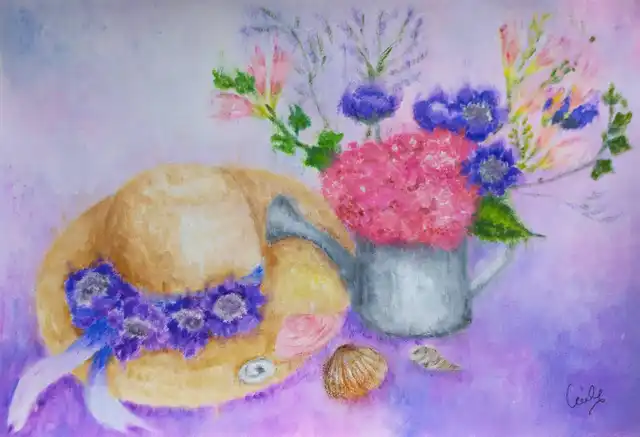 L'été - Gouache