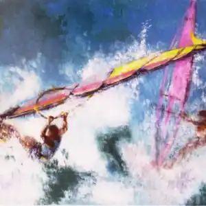 La mer te ressemble - Gouache