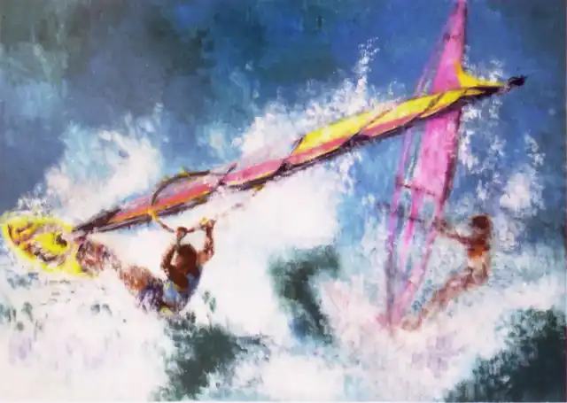 La mer te ressemble - Gouache