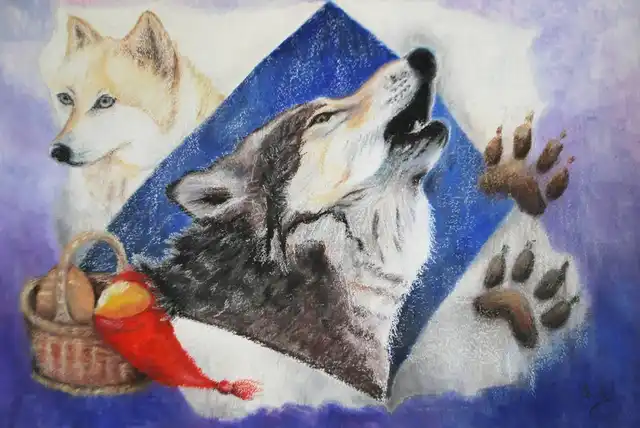Le Petit Chaperon rouge - Gouache