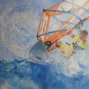 Le vent dans tes voiles - Gouache