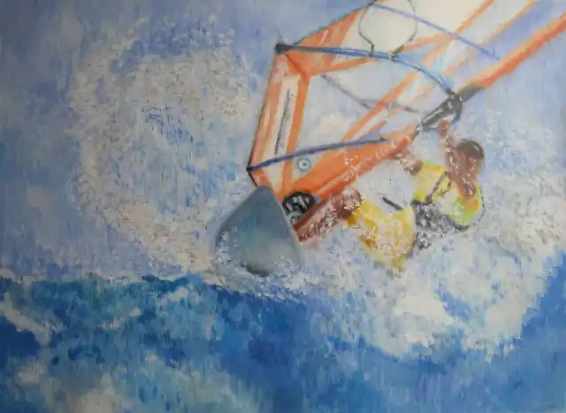 Le vent dans tes voiles - Gouache