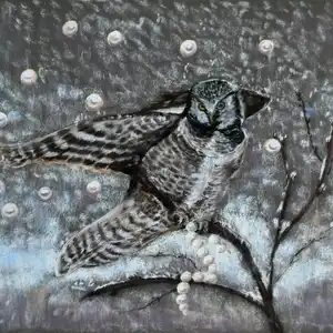 Perle des neiges - Pastel