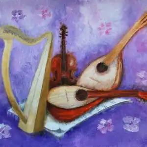 Quatuor à cordes - Gouache