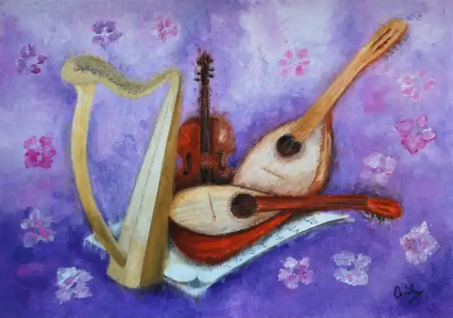 Quatuor à cordes - Gouache
