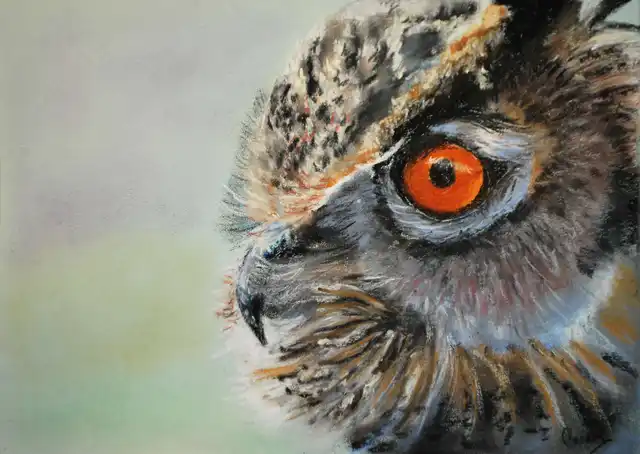 Quel regard! - Pastel