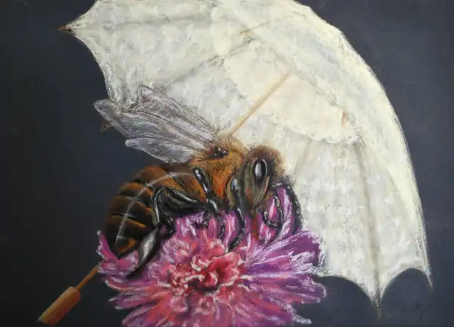 Sous mon ombrelle - Pastel