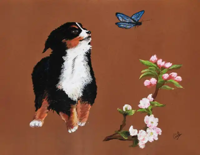 Souvenir heureux - Pastel