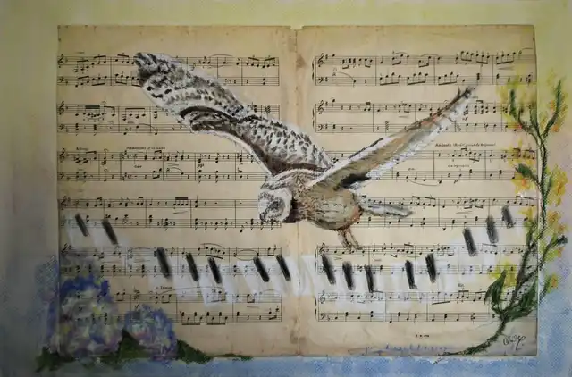 Tout pour ma musique - Gouache