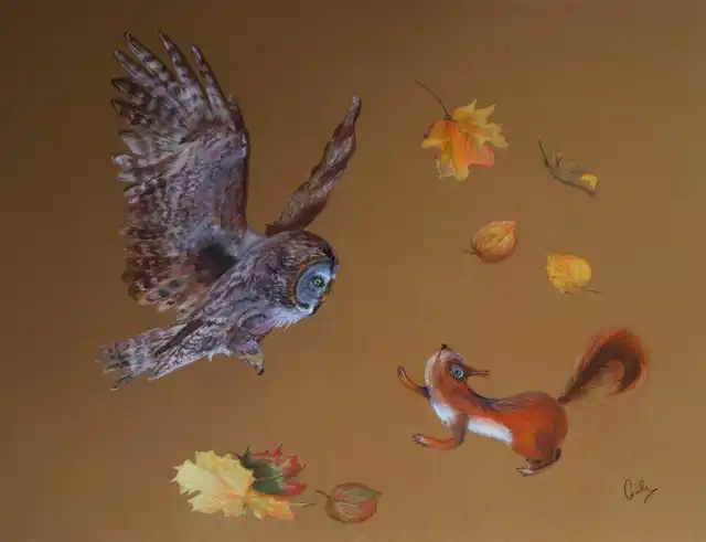 Une proie facile - Pastel