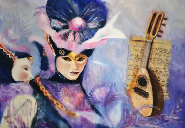 Venise frivole - Gouache